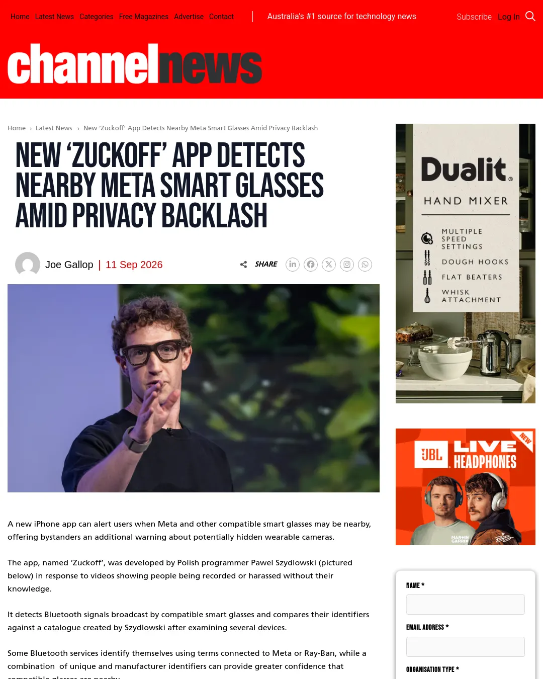 원문 캡처 · channelnews.com.au