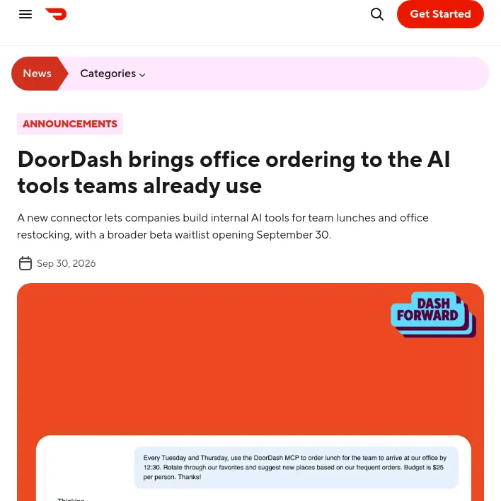 원문 캡처 · about.doordash.com