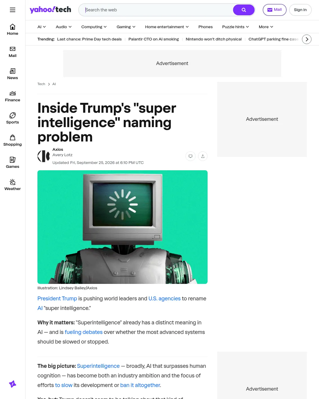 원문 캡처 · tech.yahoo.com
