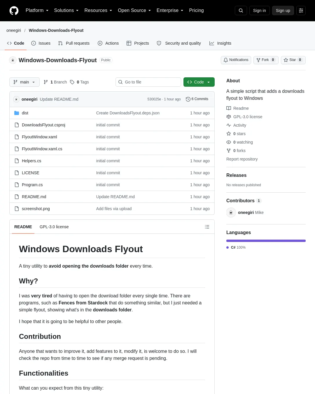 원문 캡처 · github.com