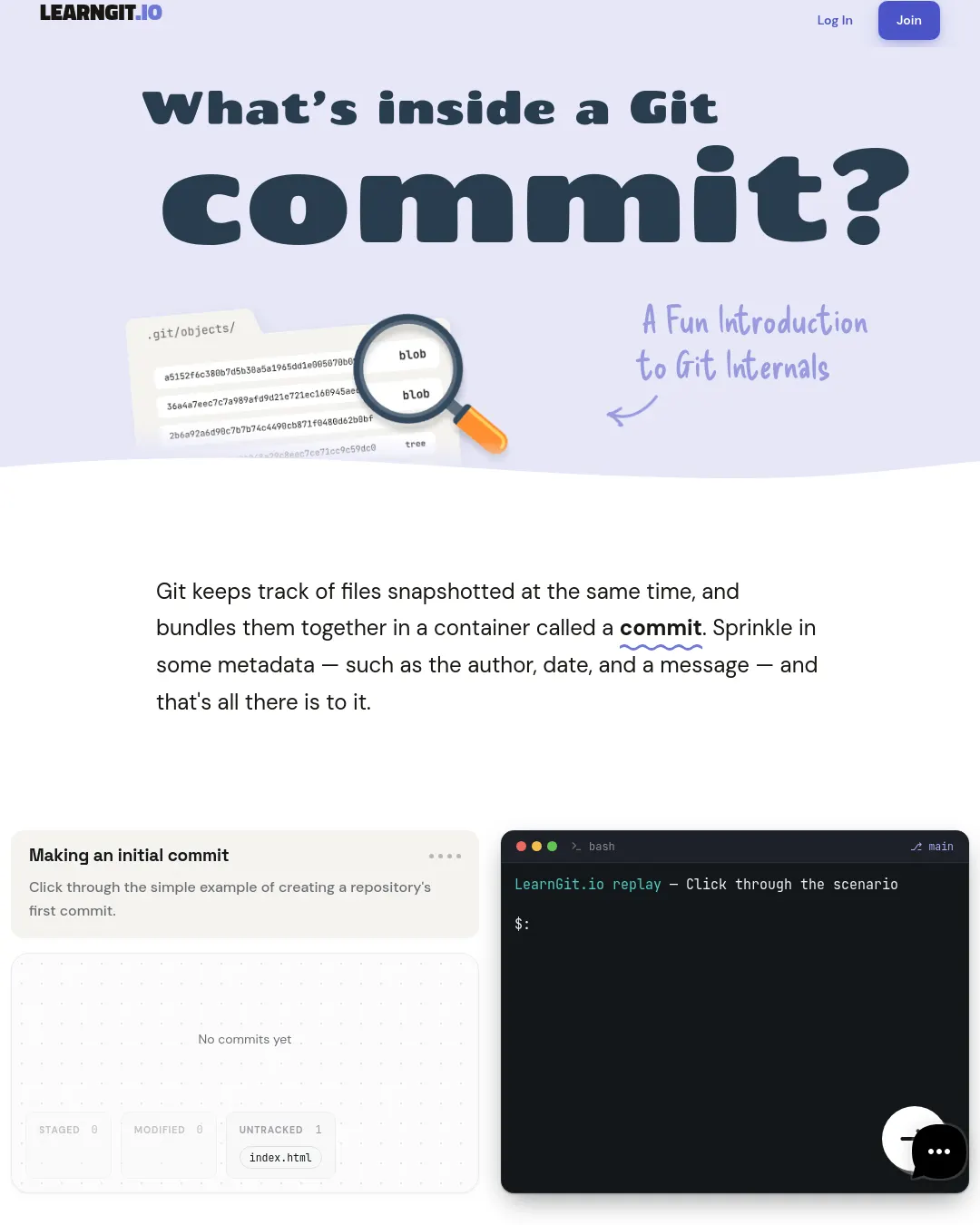 원문 캡처 · app.learngit.io