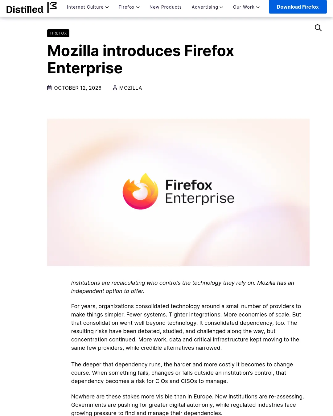 원문 캡처 · blog.mozilla.org