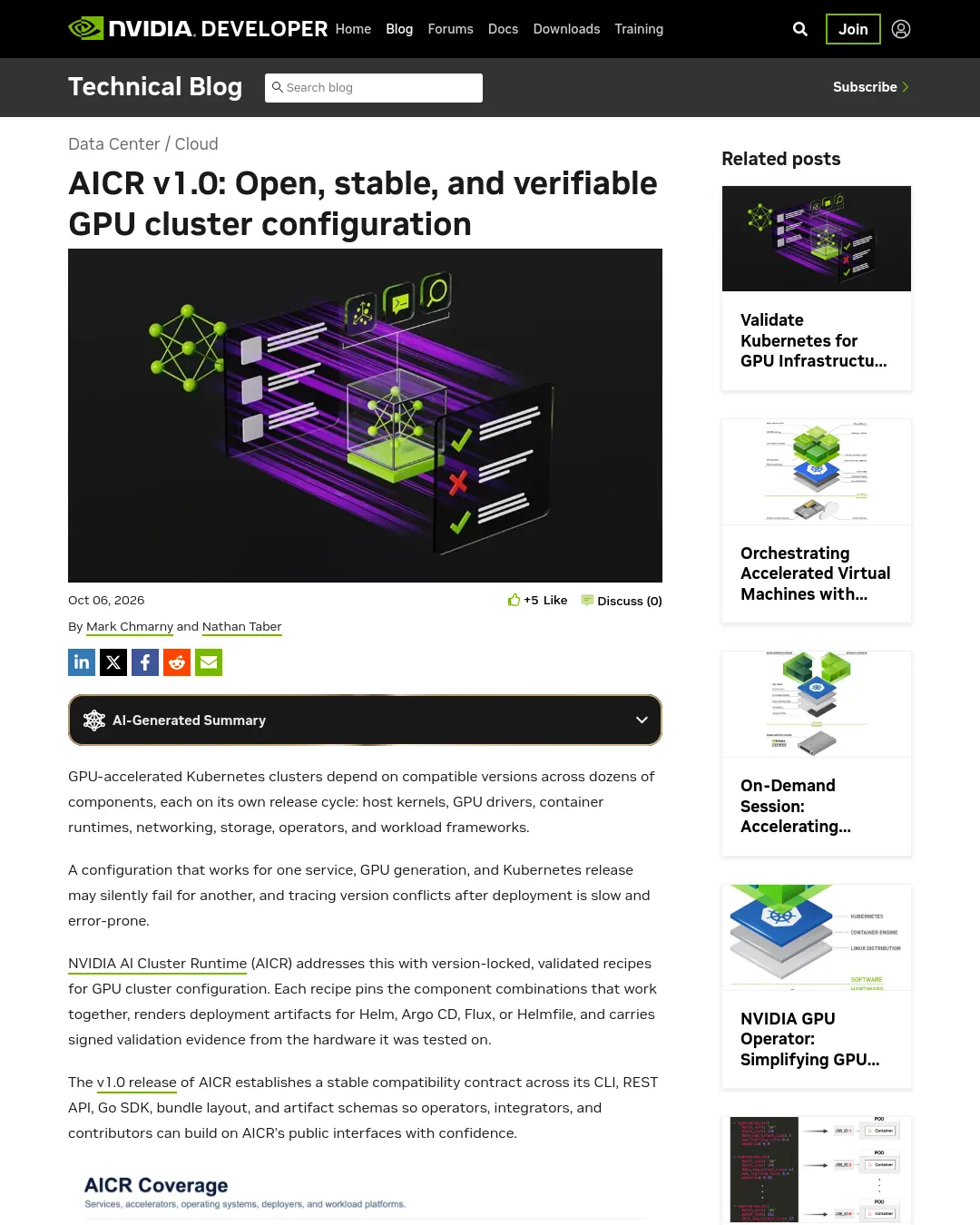 원문 캡처 · developer.nvidia.com