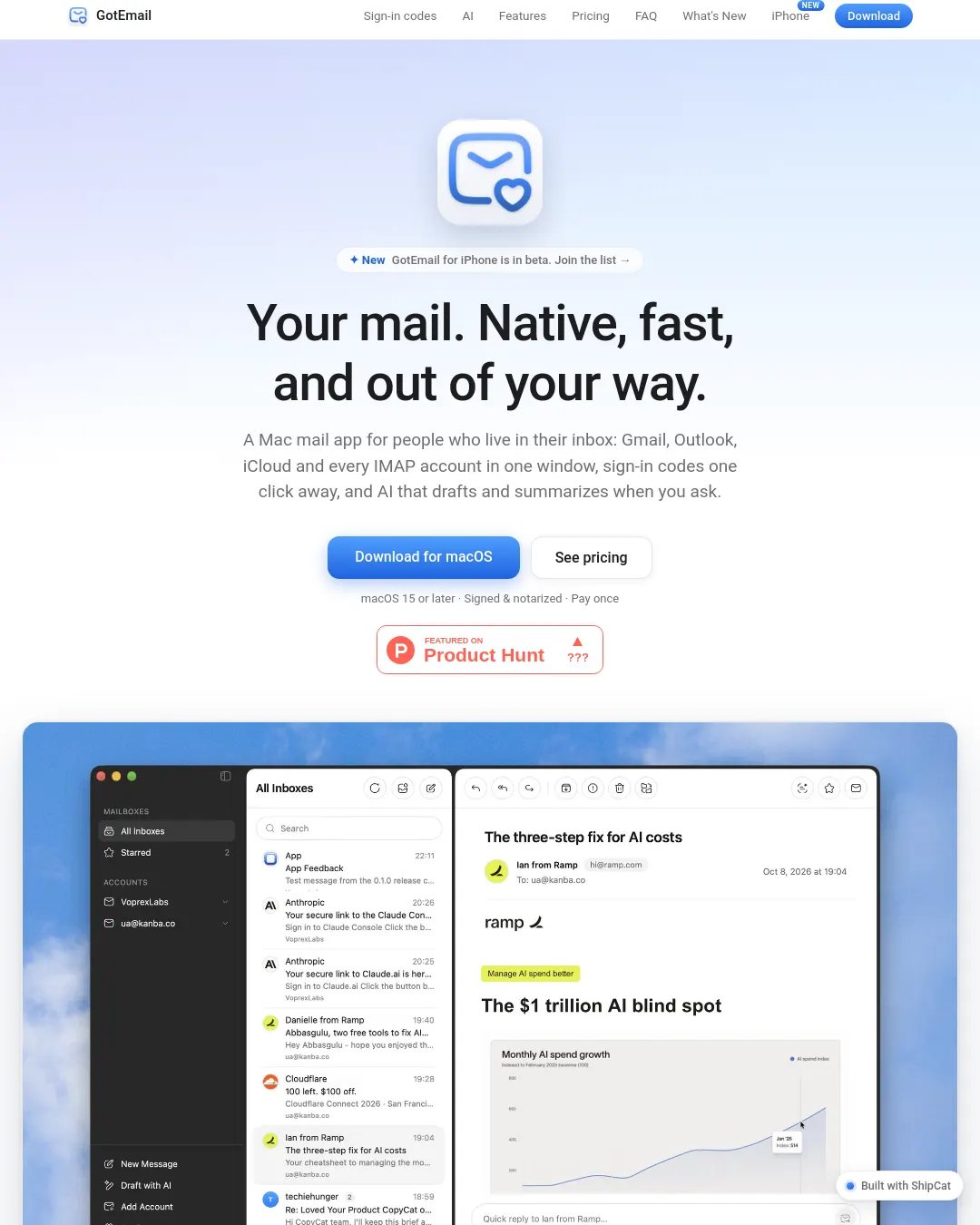 원문 캡처 · gotemail.net