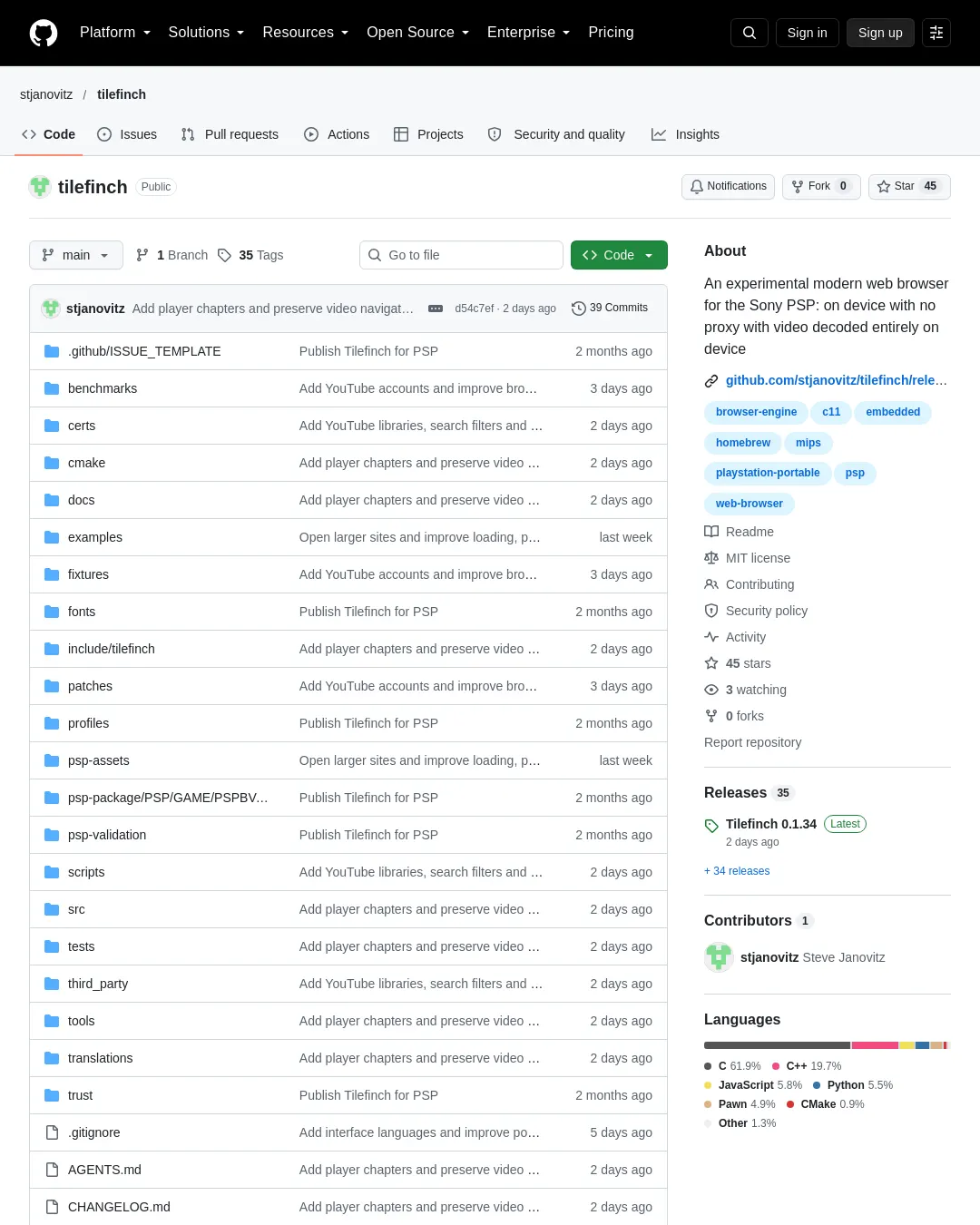 원문 캡처 · github.com