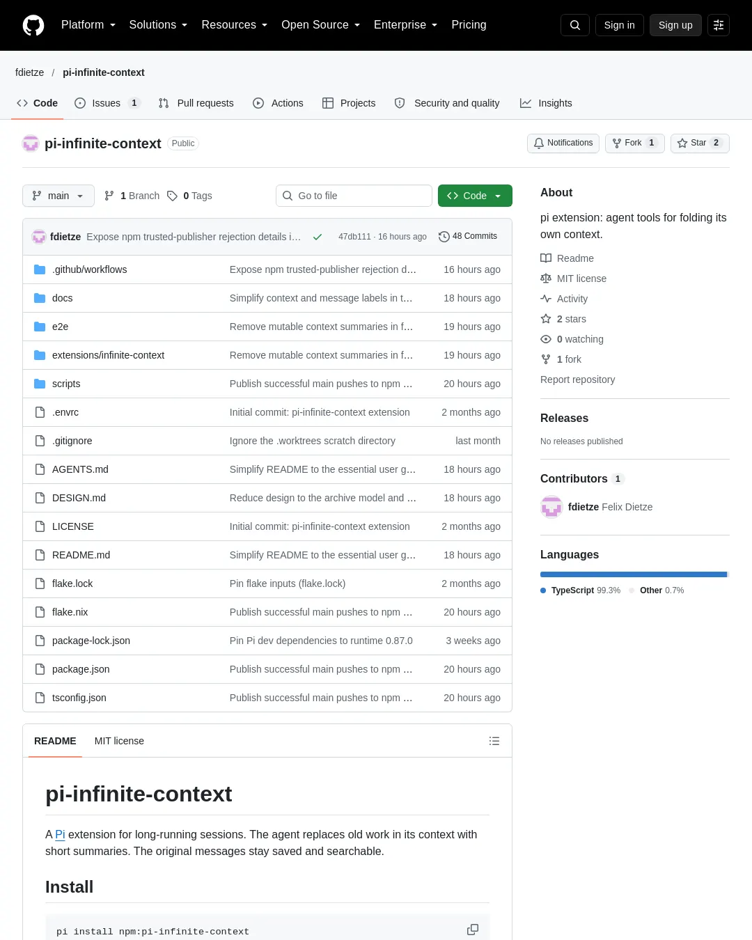 원문 캡처 · github.com