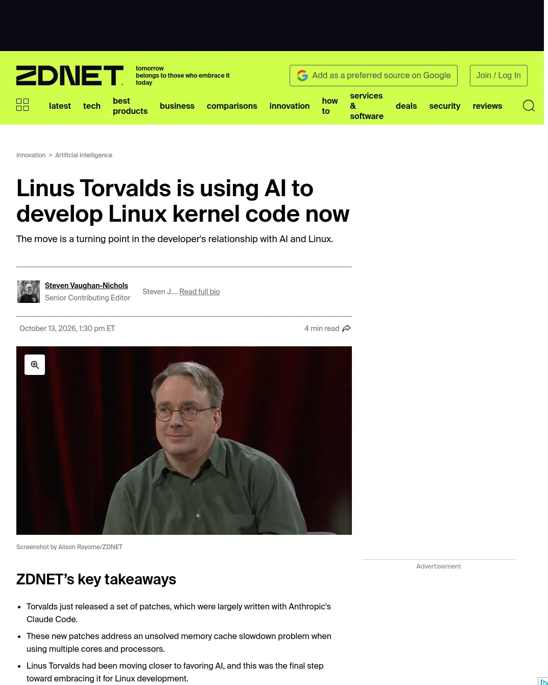 원문 캡처 · zdnet.com
