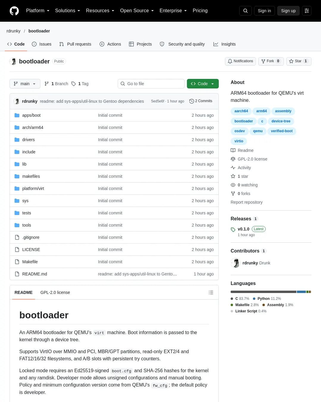 원문 캡처 · github.com