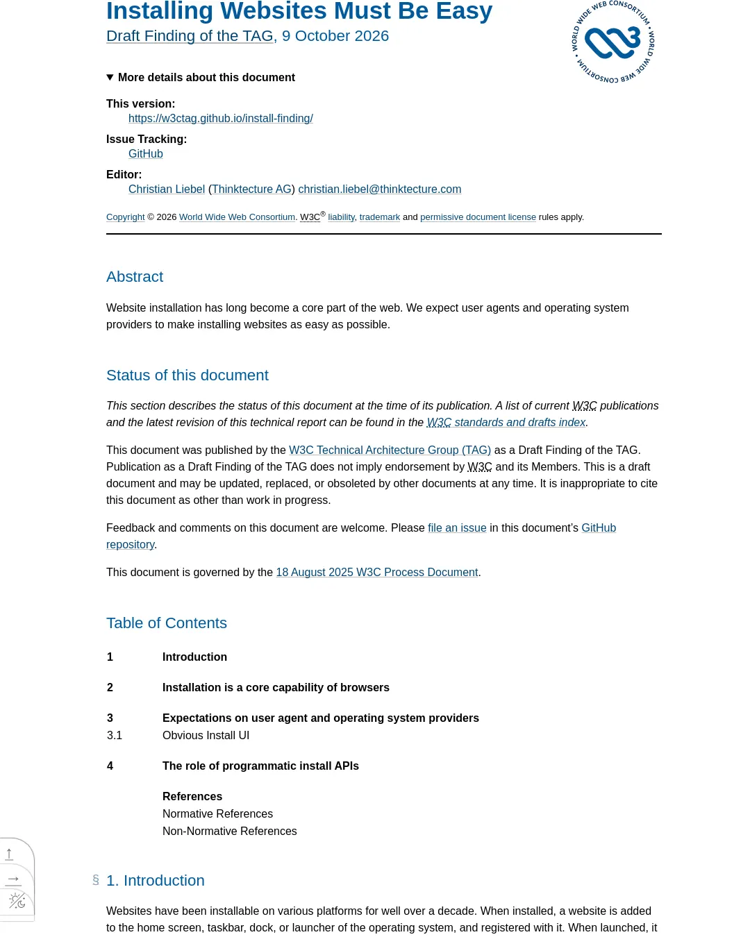 원문 캡처 · w3ctag.github.io
