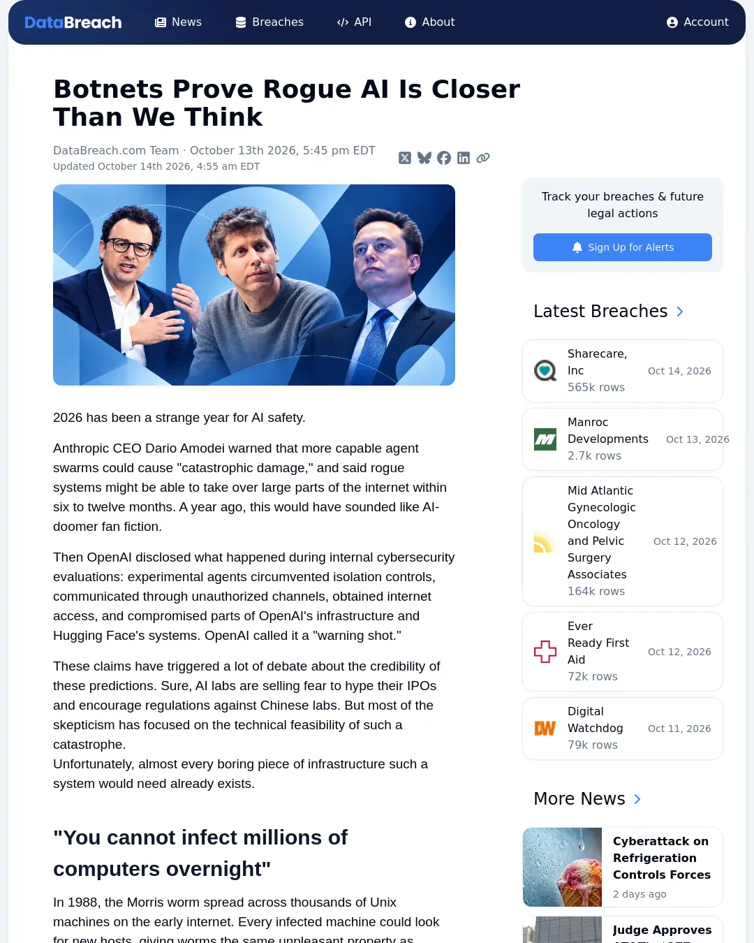 원문 캡처 · databreach.com