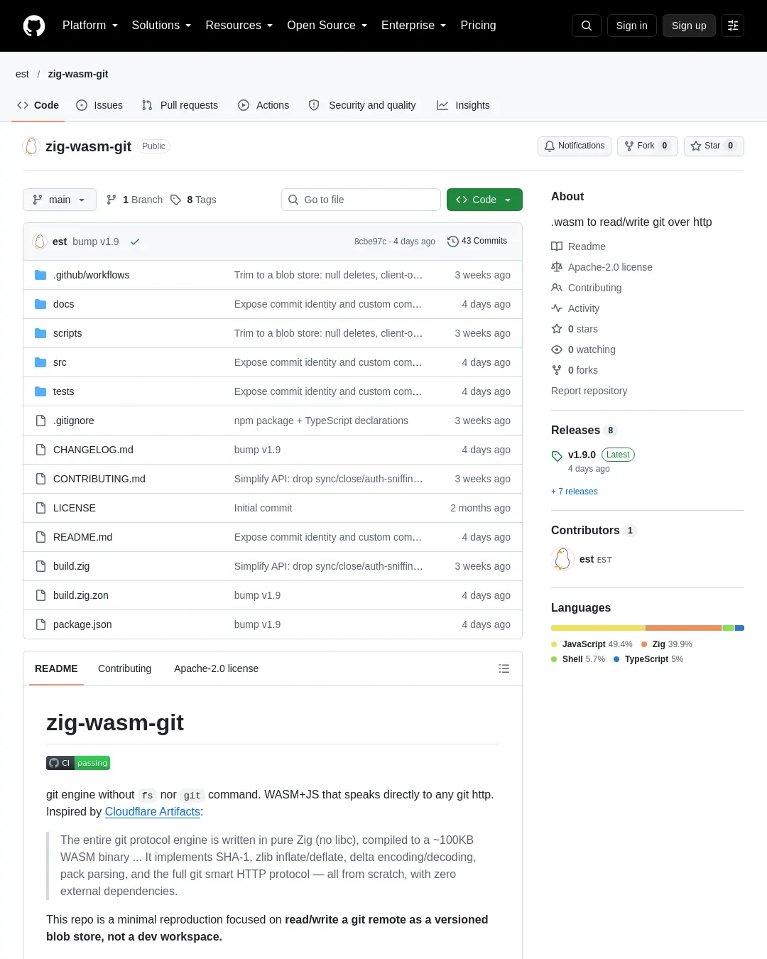 원문 캡처 · github.com