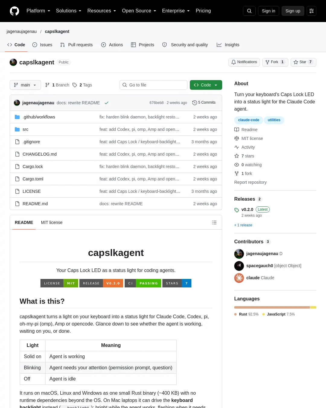 원문 캡처 · github.com