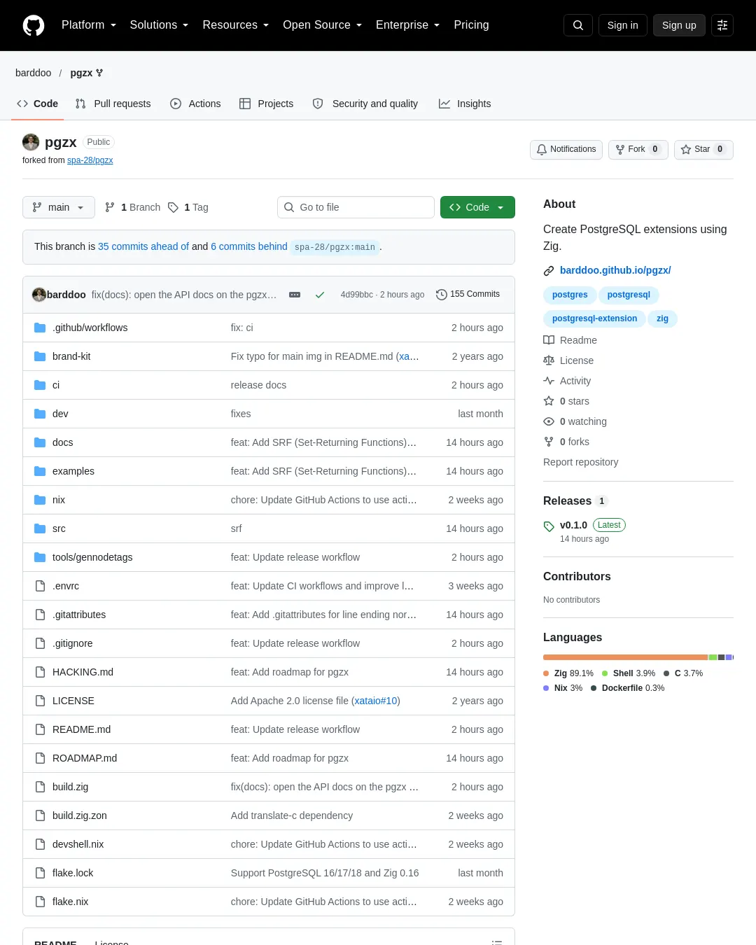 원문 캡처 · github.com