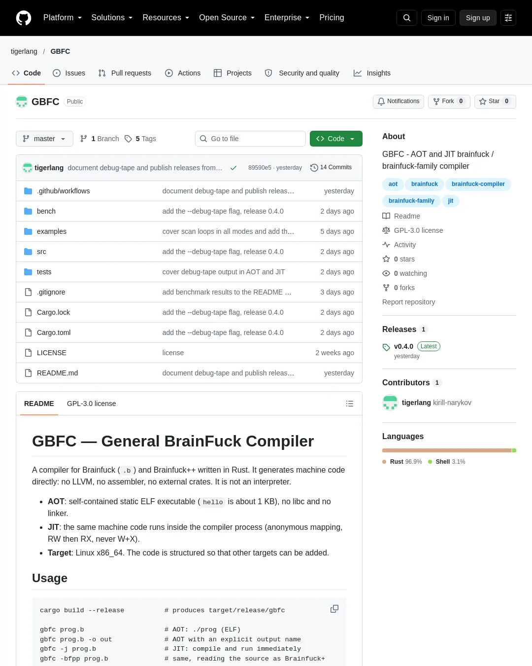 원문 캡처 · github.com