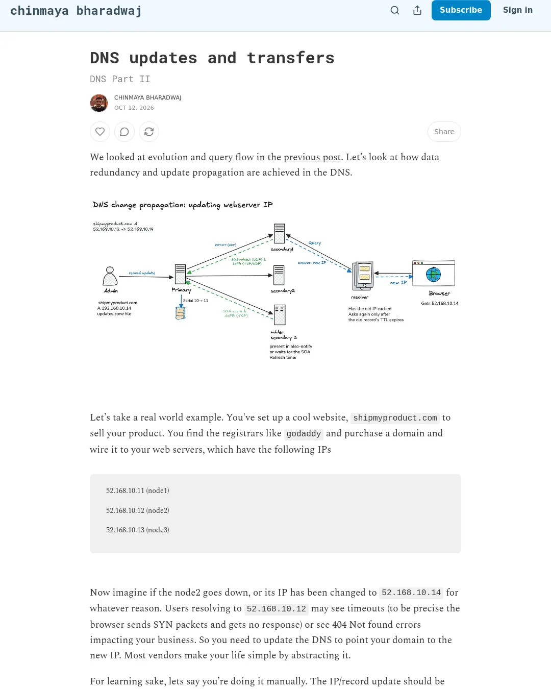 원문 캡처 · chinmayabharadwaj.substack.com