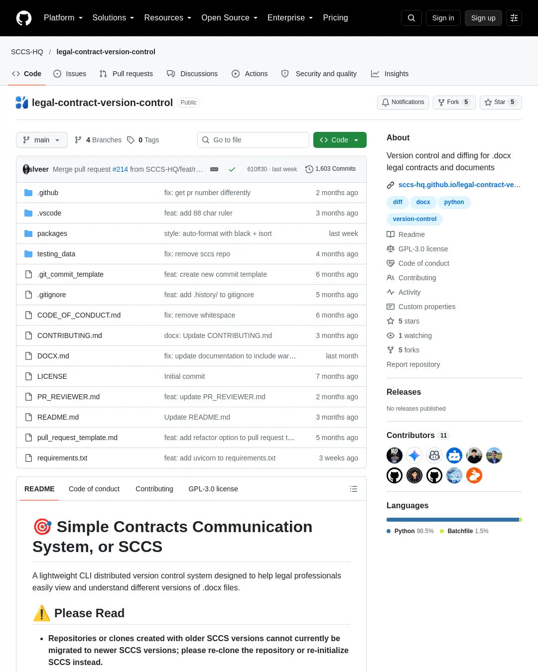 원문 캡처 · github.com