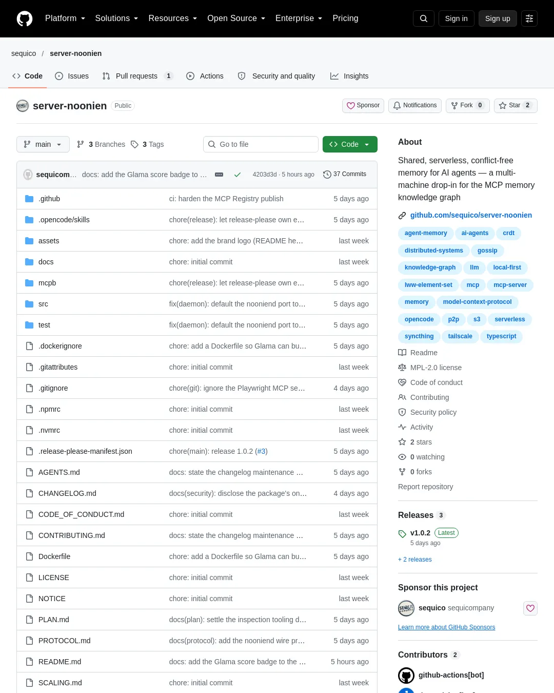 원문 캡처 · github.com