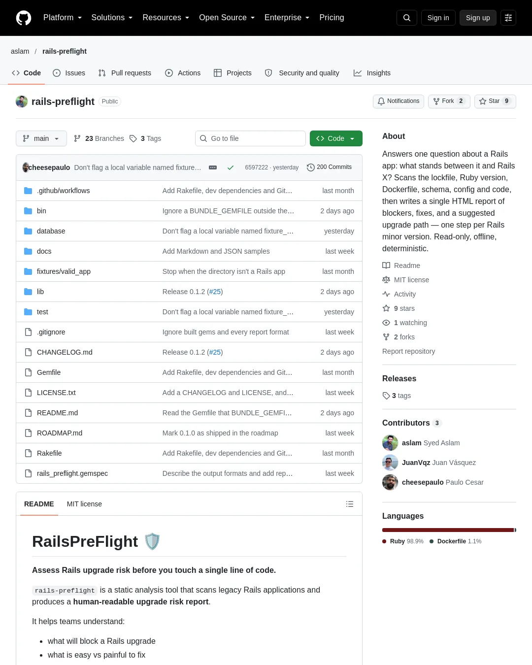 원문 캡처 · github.com