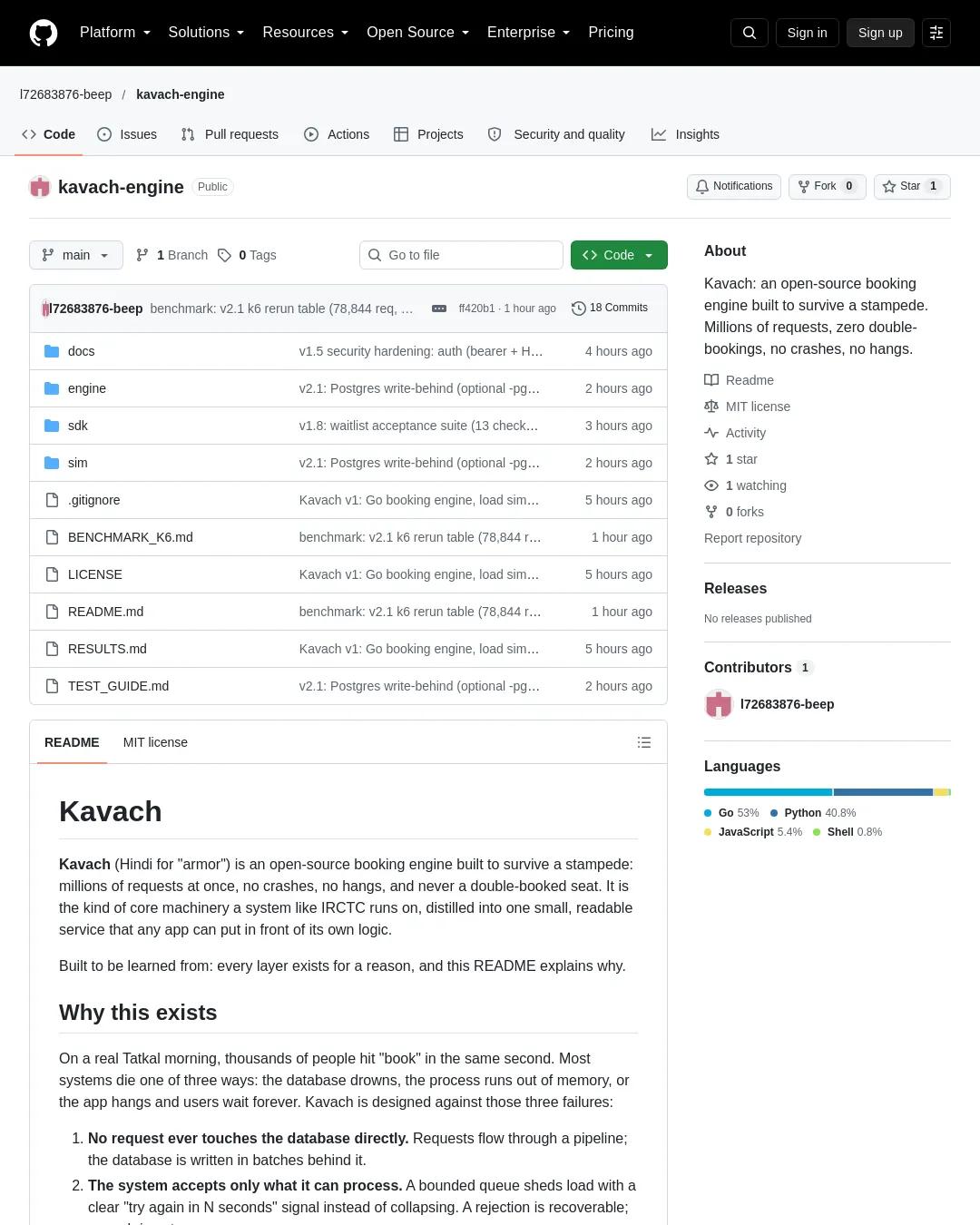 원문 캡처 · github.com