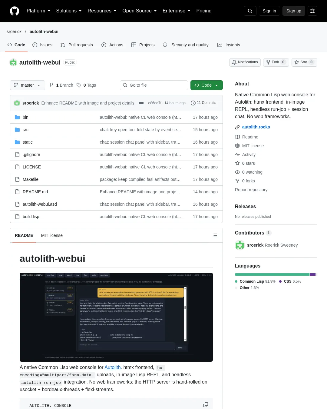 원문 캡처 · github.com