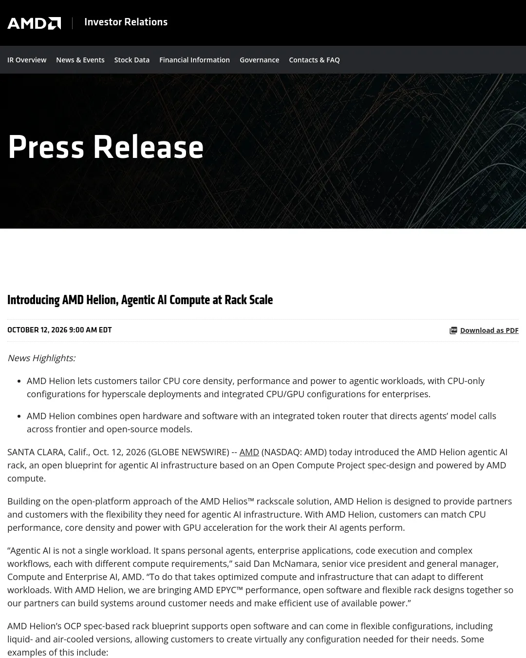 원문 캡처 · ir.amd.com