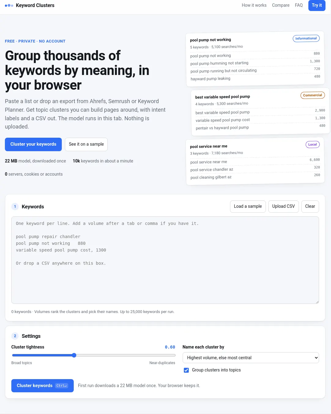 원문 캡처 · keywordclusters.app
