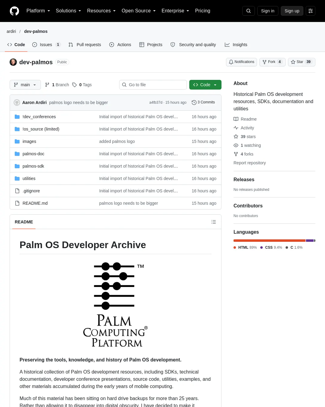 원문 캡처 · github.com