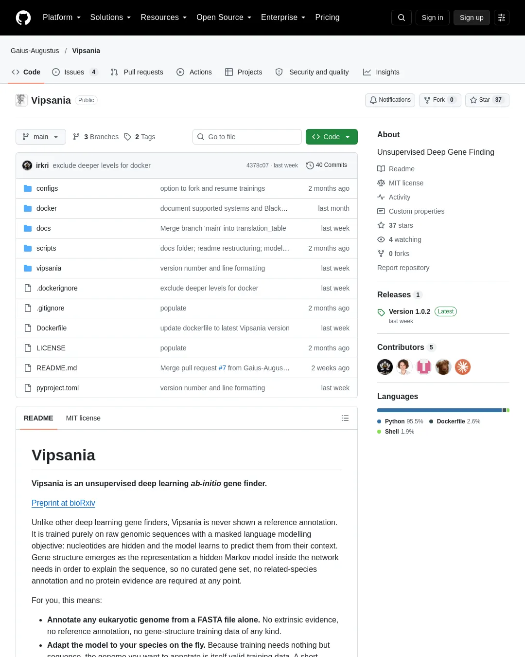원문 캡처 · github.com