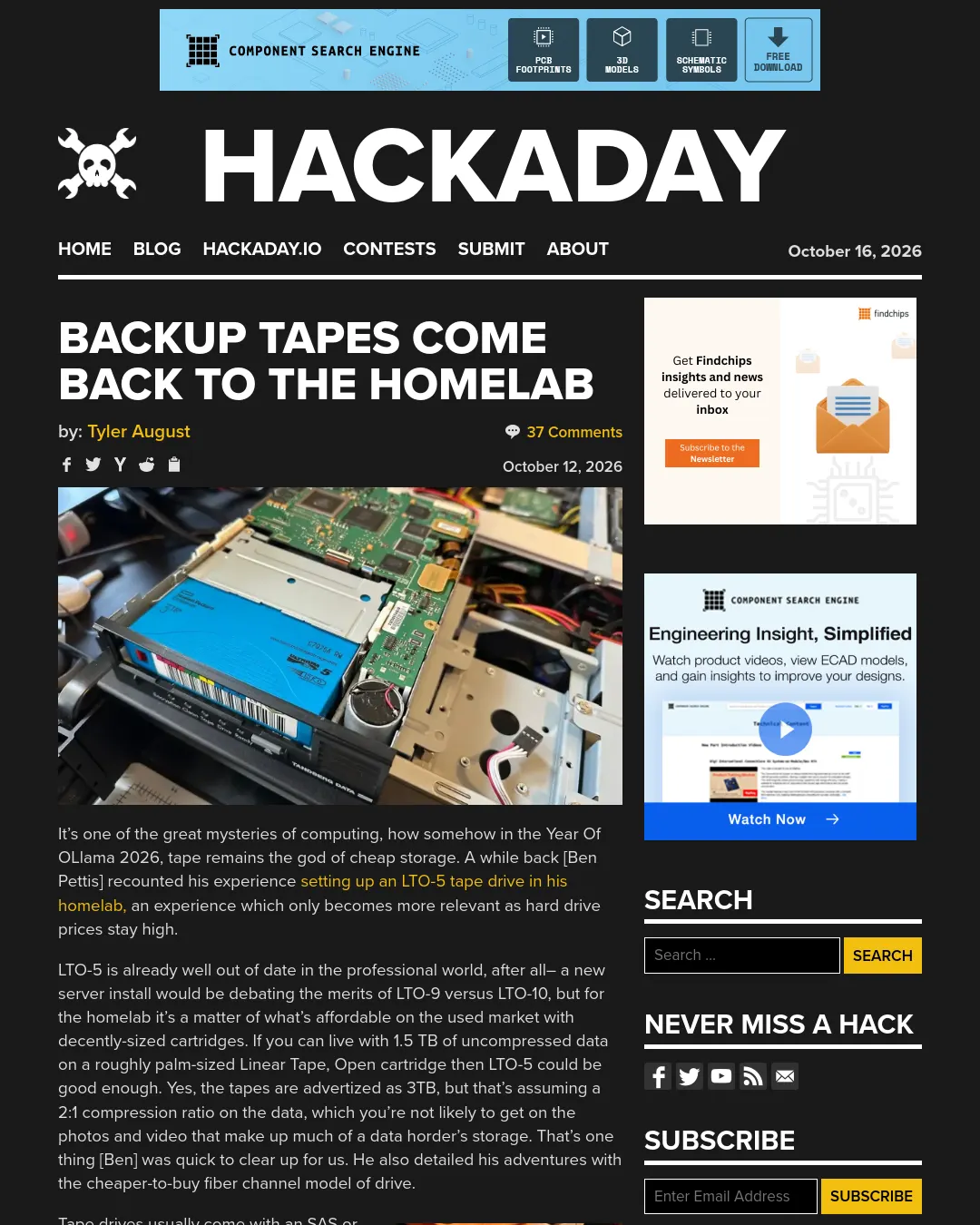 원문 캡처 · hackaday.com