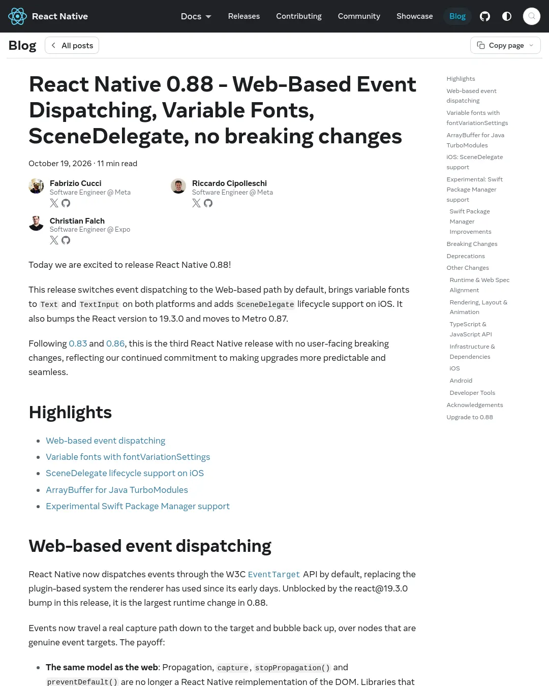 원문 캡처 · reactnative.dev