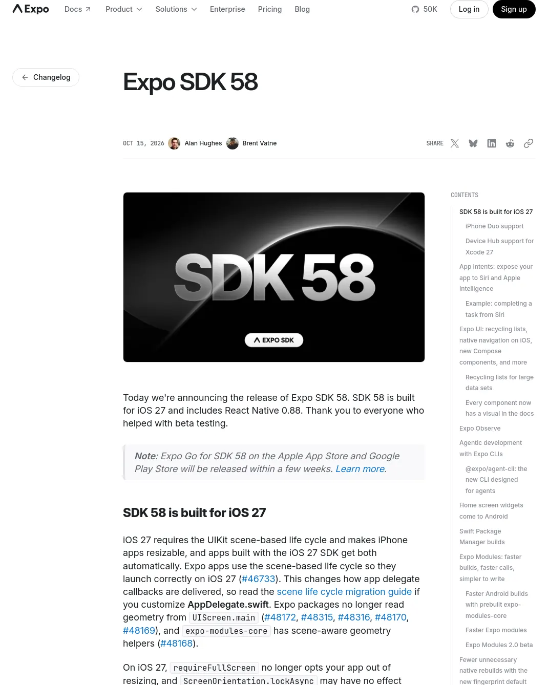 원문 캡처 · expo.dev