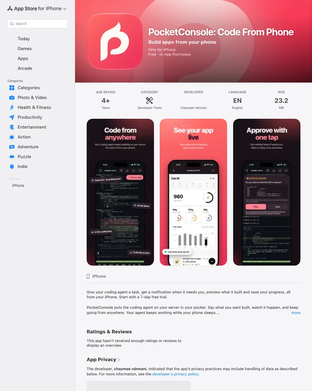 원문 캡처 · apps.apple.com