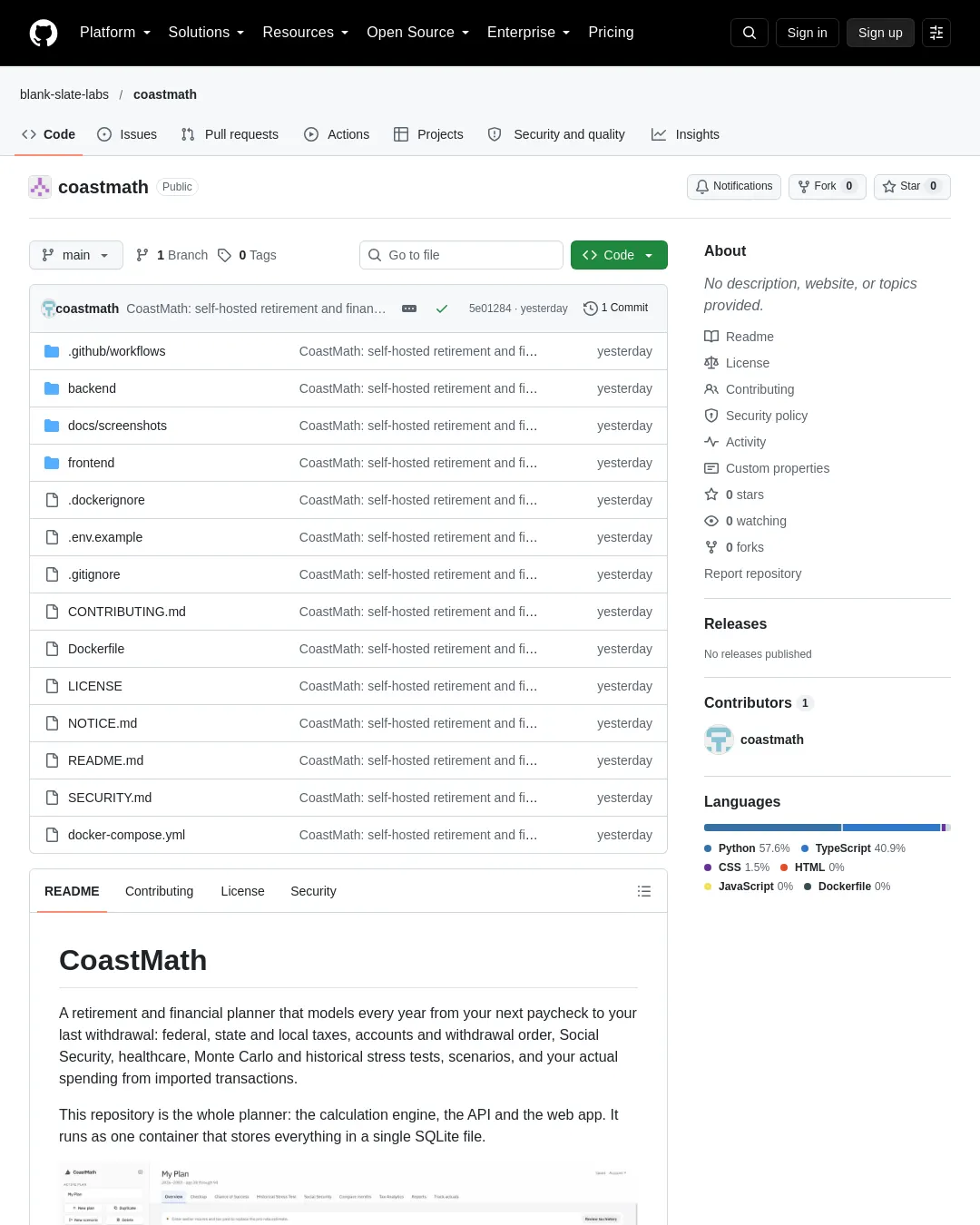 원문 캡처 · github.com
