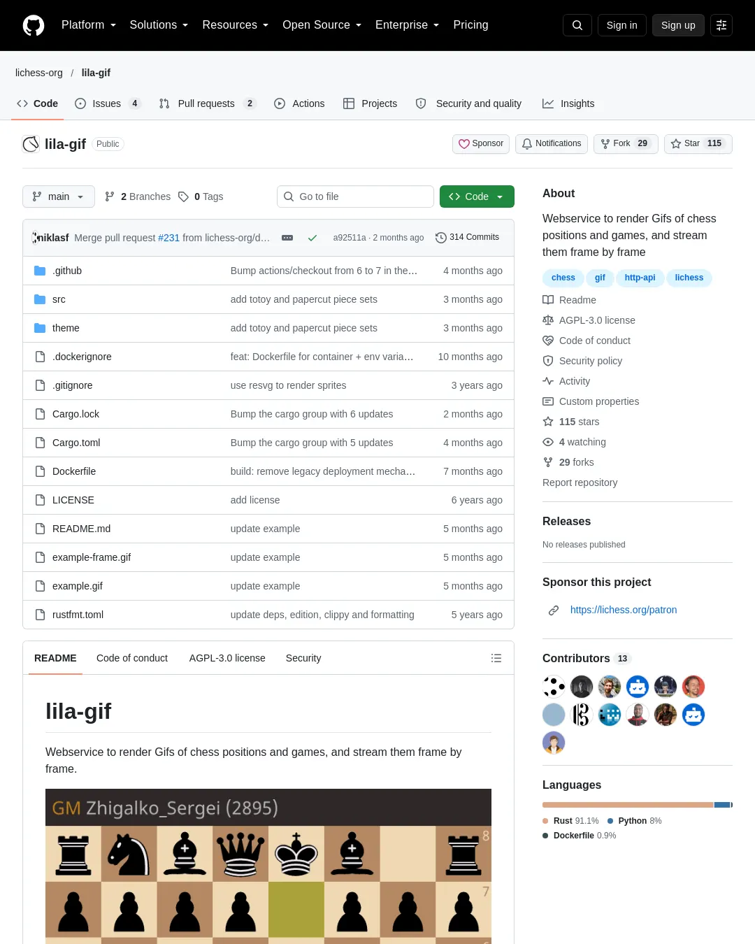 원문 캡처 · github.com