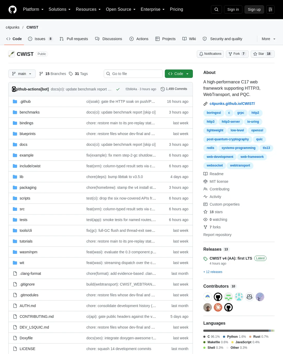 원문 캡처 · github.com