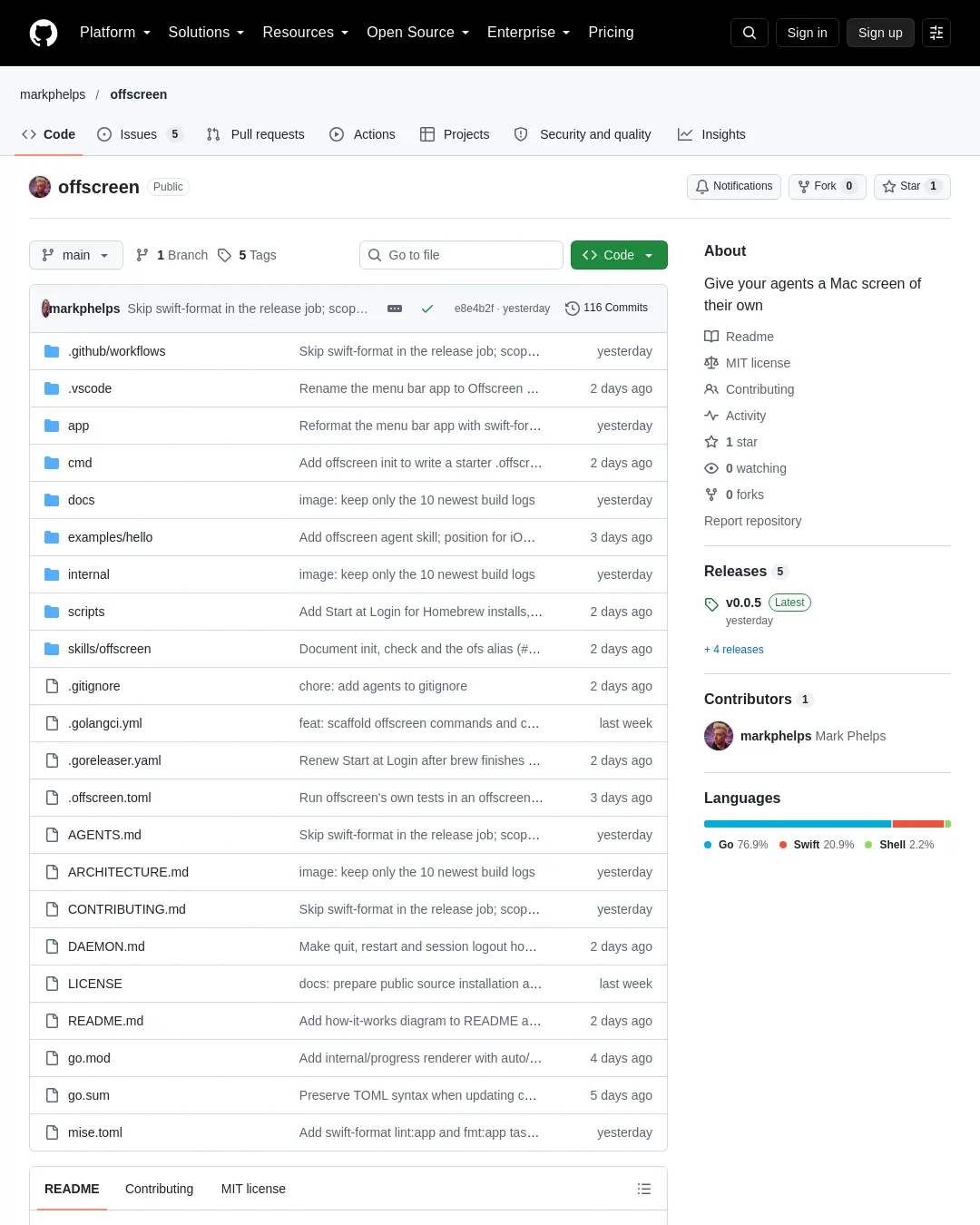 원문 캡처 · github.com