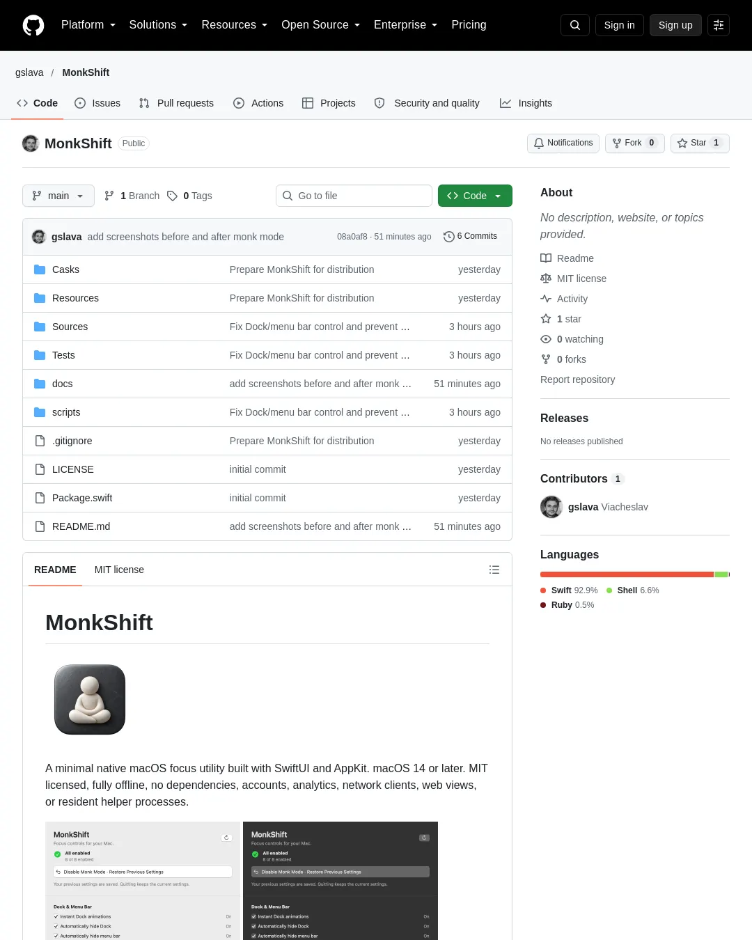 원문 캡처 · github.com