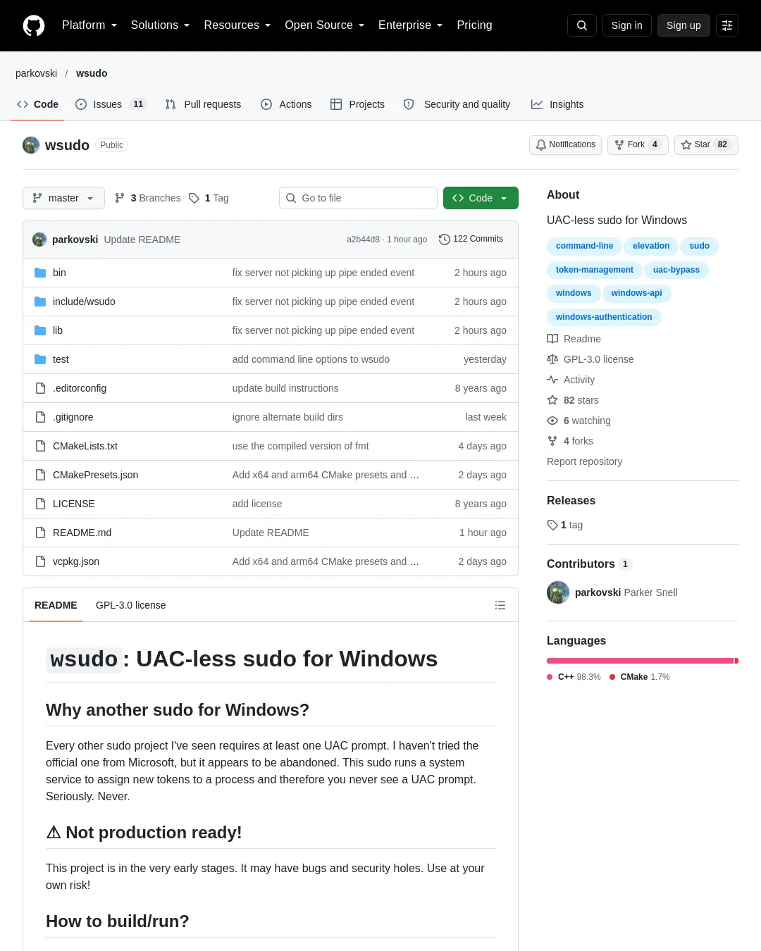 원문 캡처 · github.com