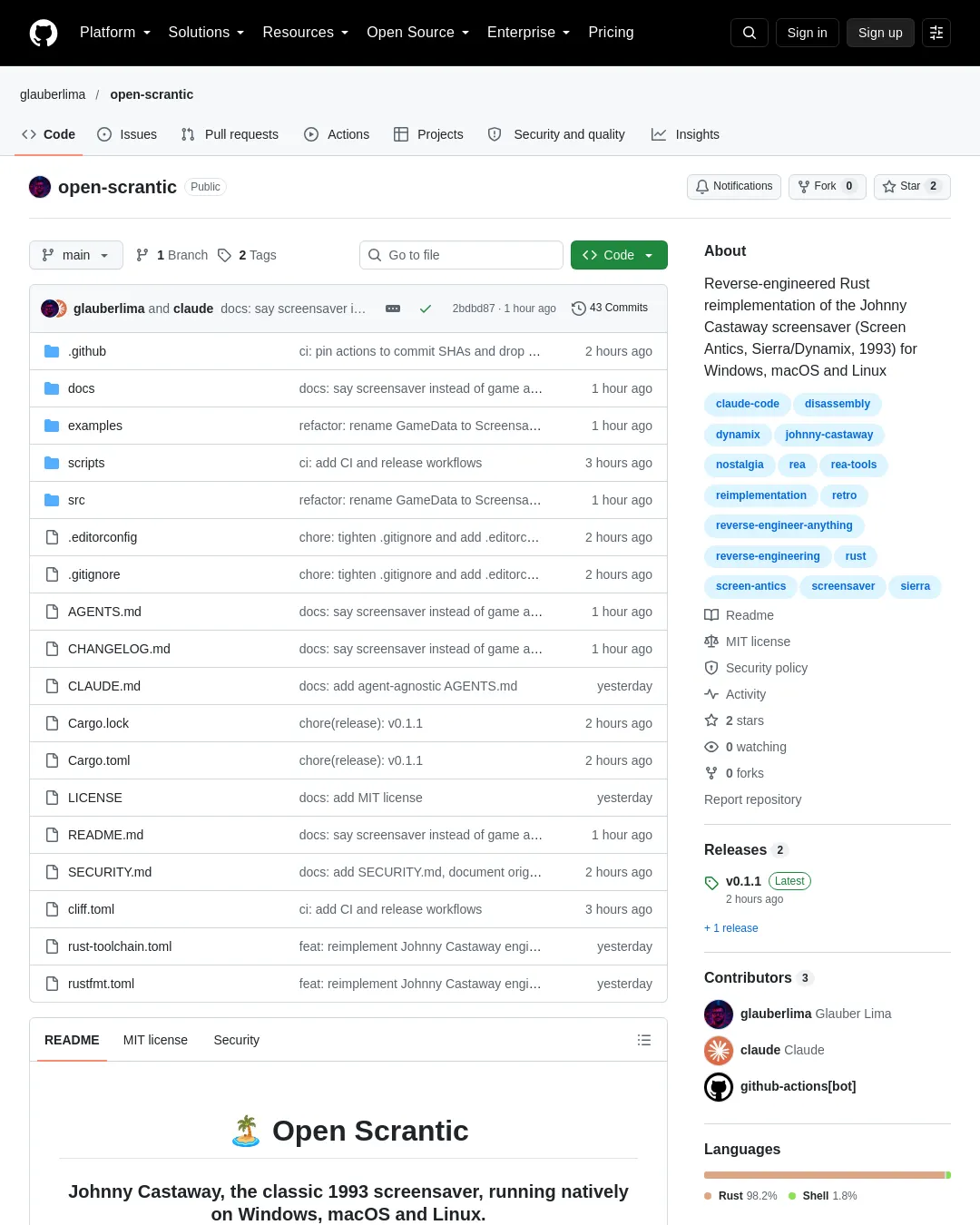 원문 캡처 · github.com