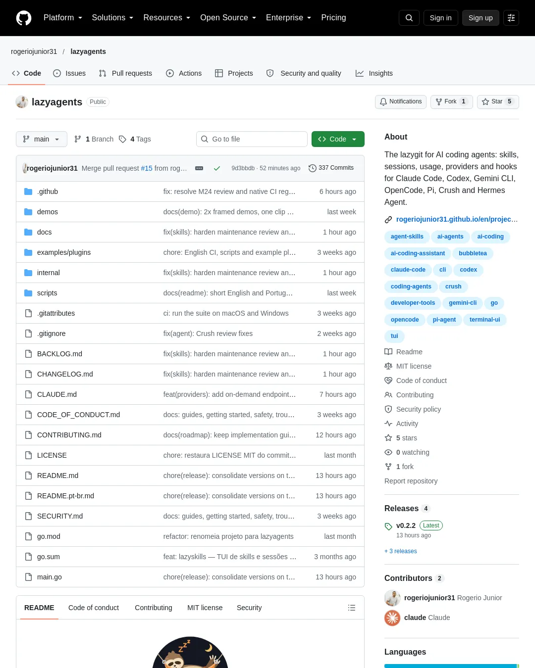 원문 캡처 · github.com