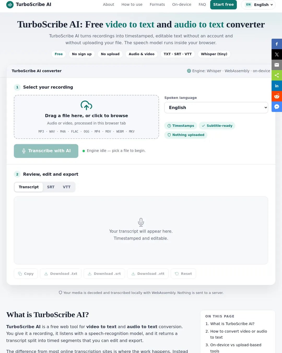 원문 캡처 · turboscribeai.org