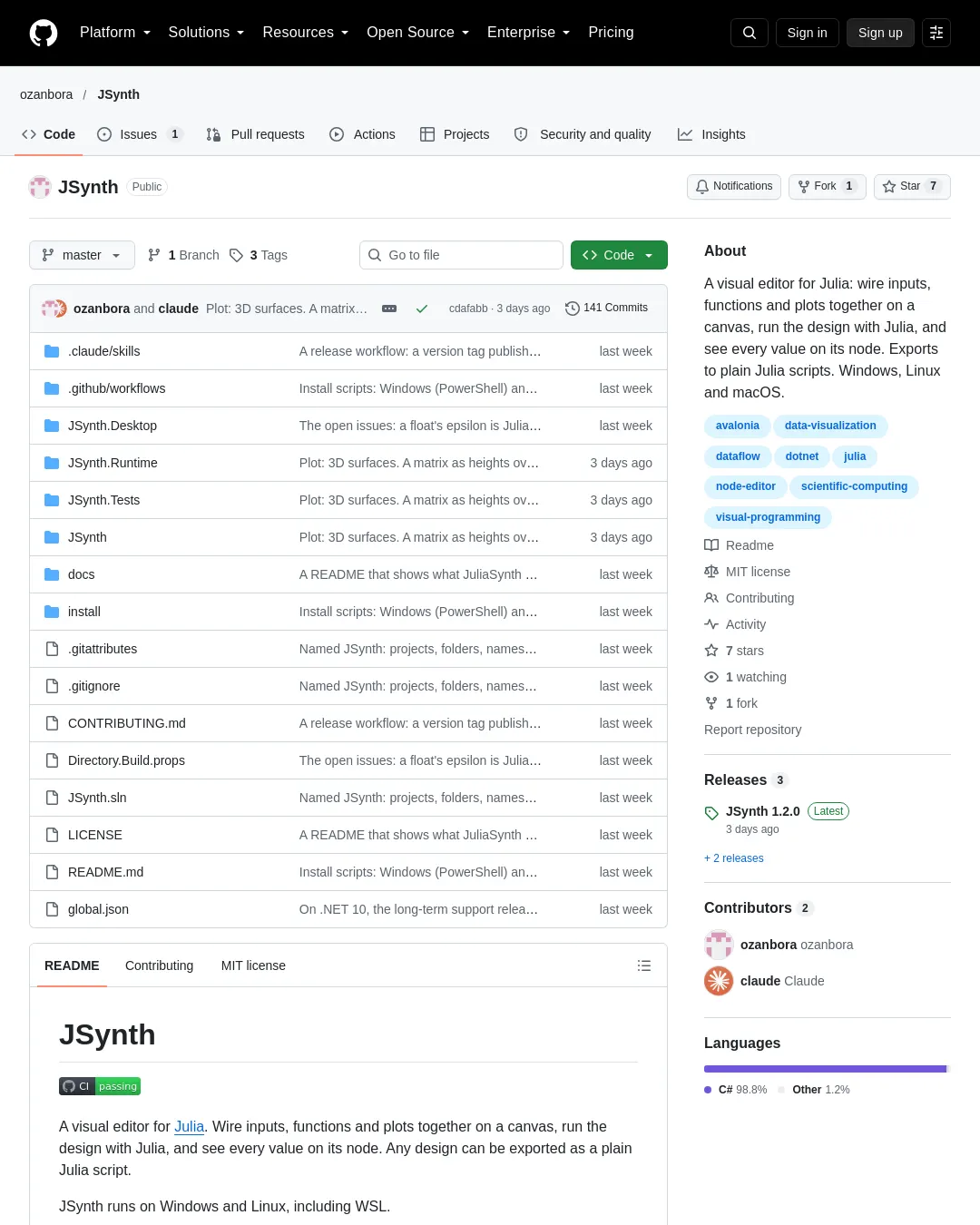원문 캡처 · github.com