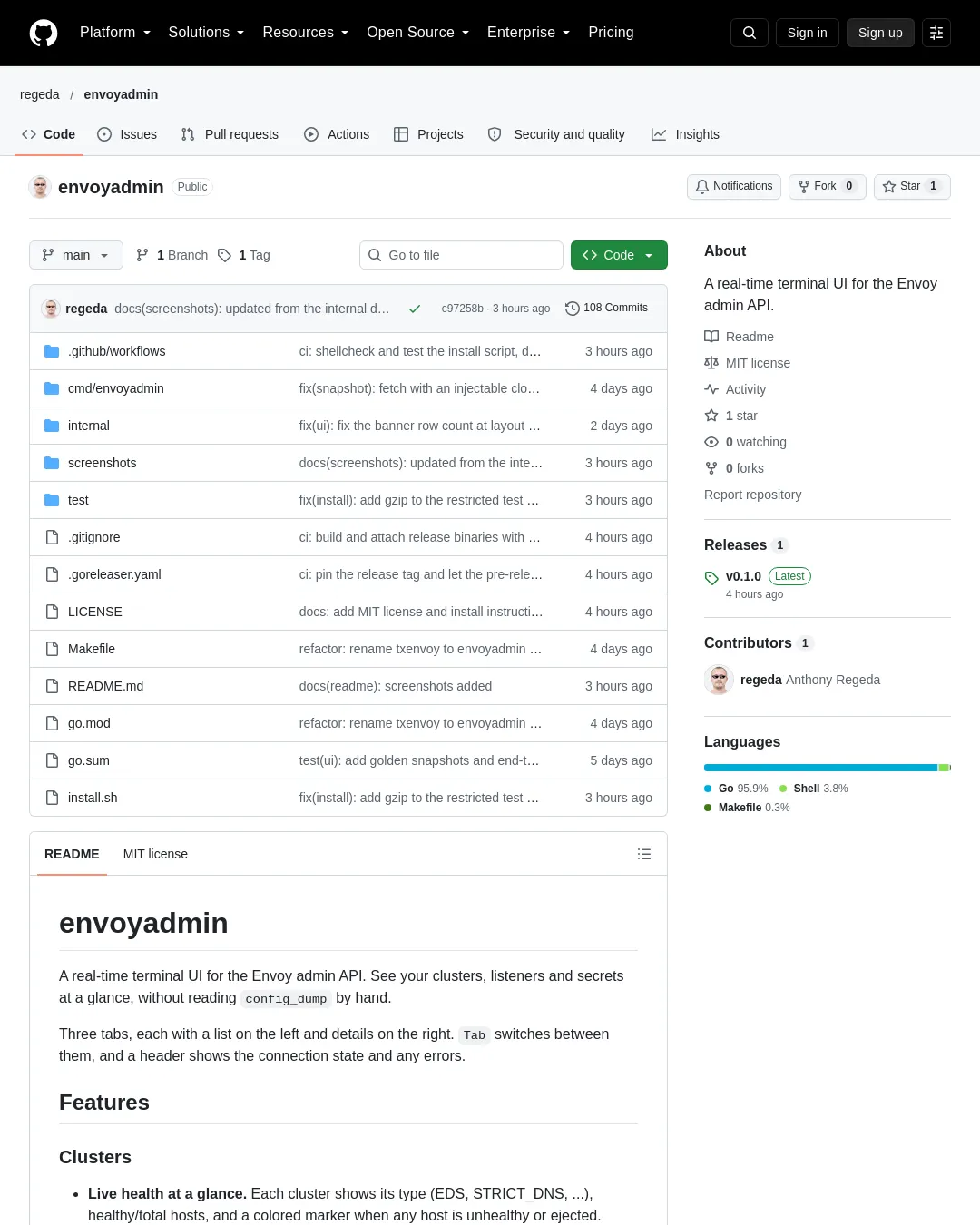 원문 캡처 · github.com