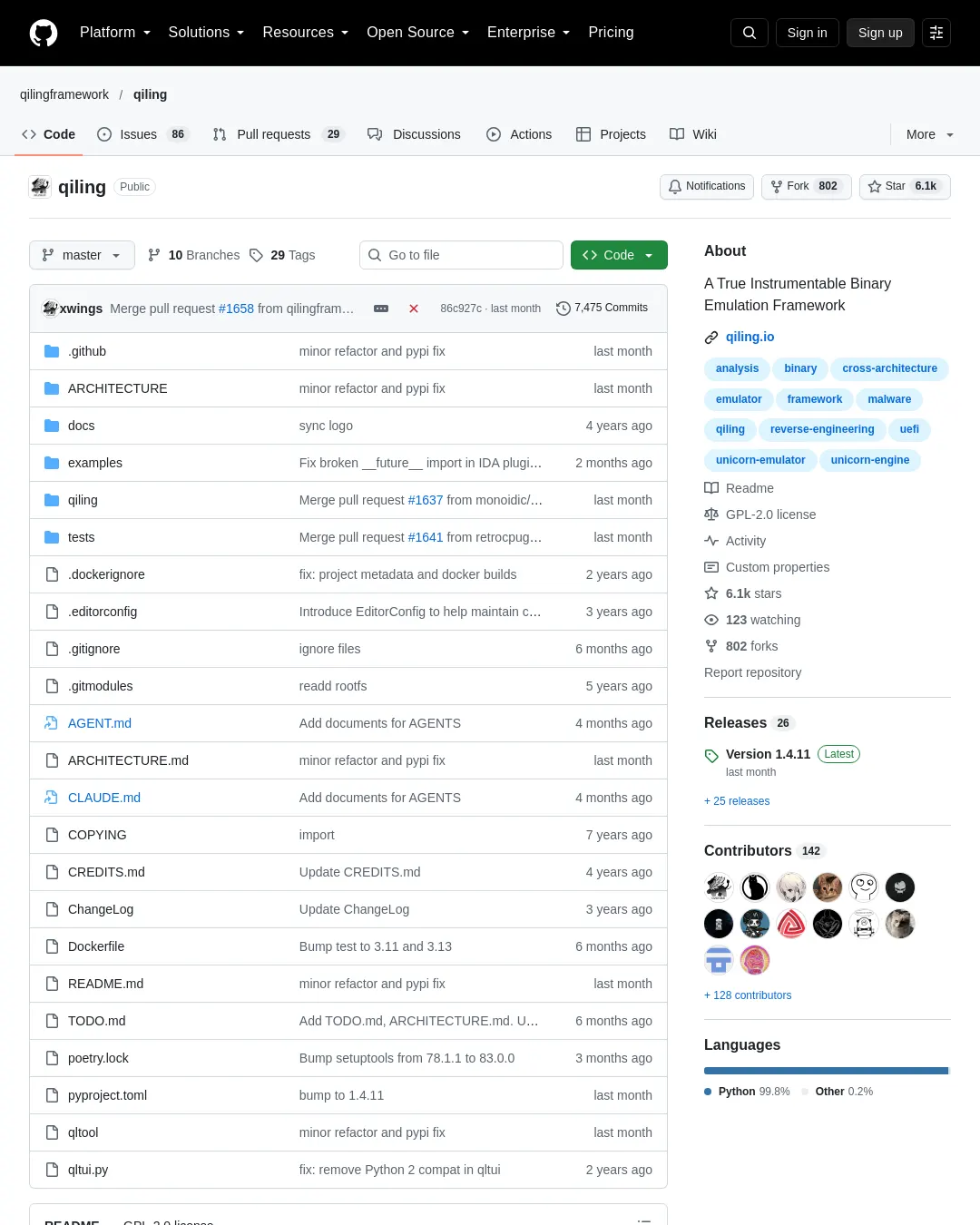 원문 캡처 · github.com
