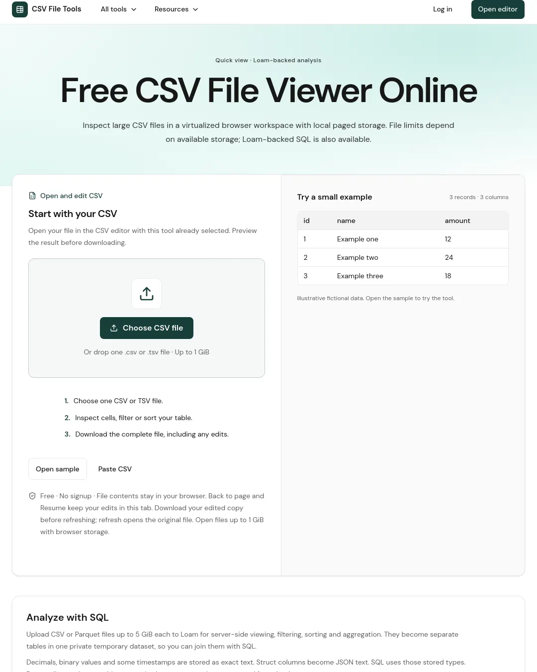 원문 캡처 · csvfile.tools