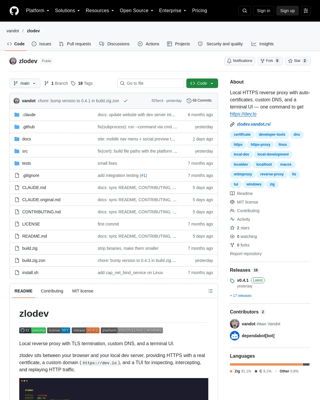 원문 캡처 · github.com