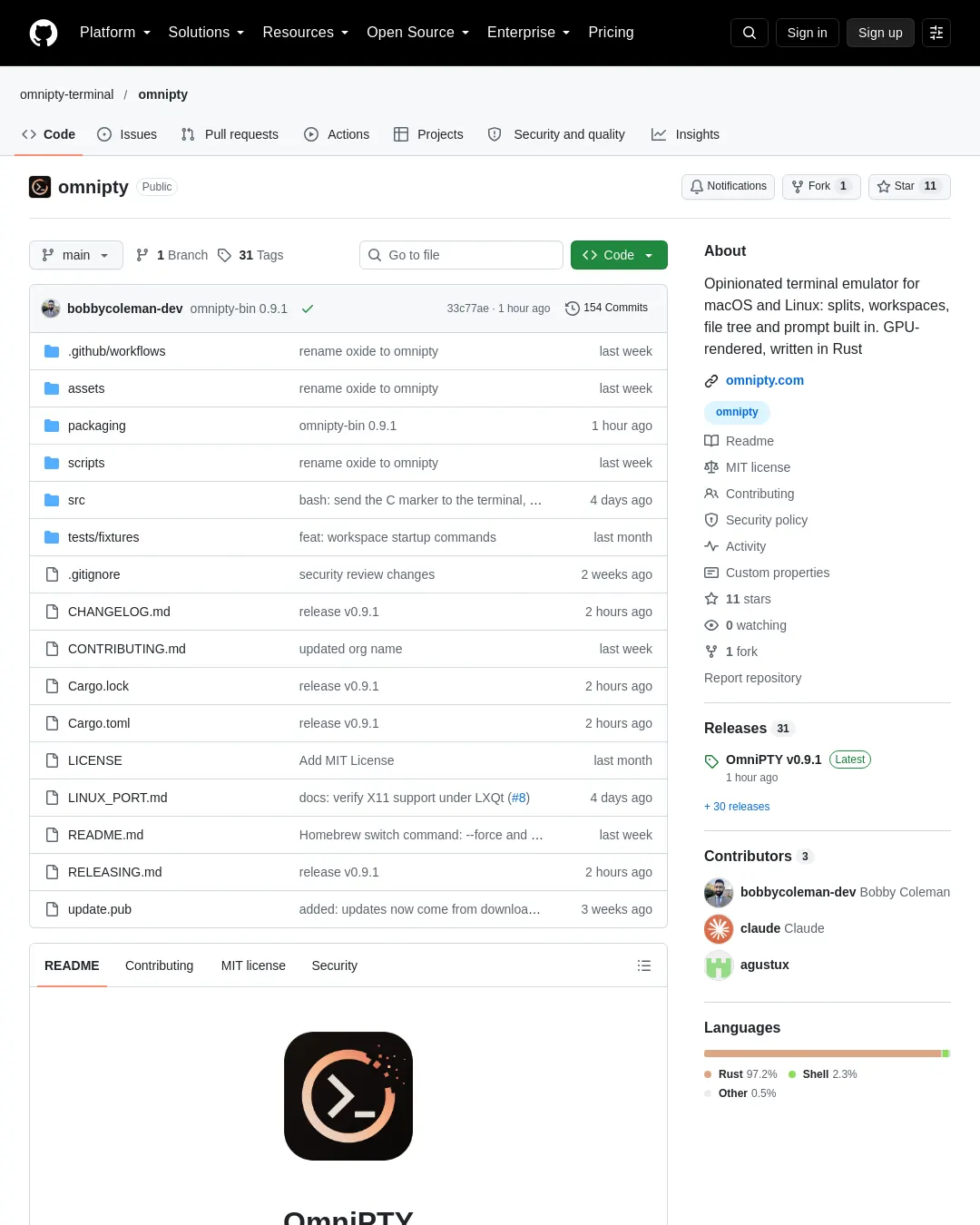 원문 캡처 · github.com