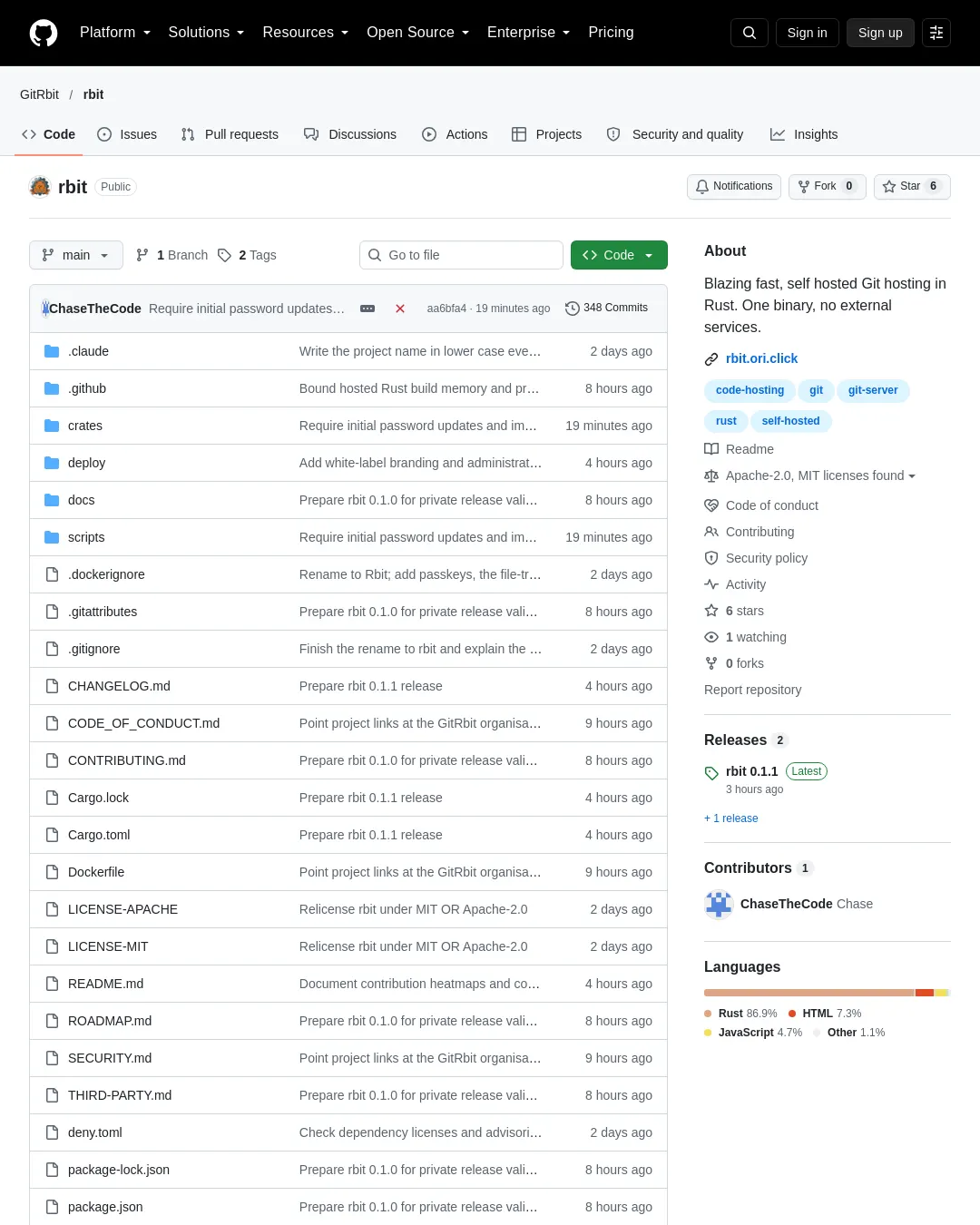 원문 캡처 · github.com