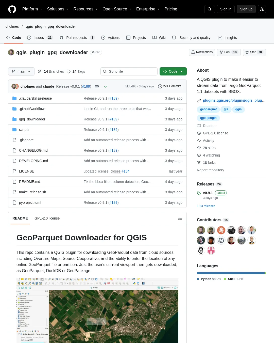 원문 캡처 · github.com