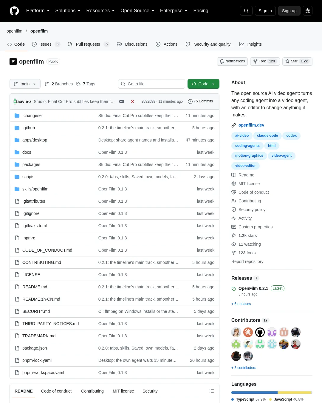 원문 캡처 · github.com